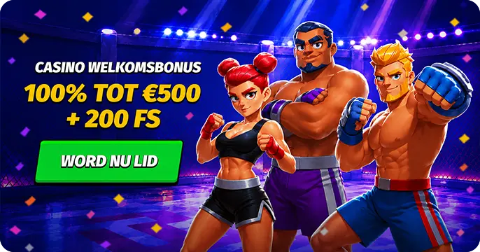 BigClash casino welcomstbonus 100% tot €500 + 200 FS
